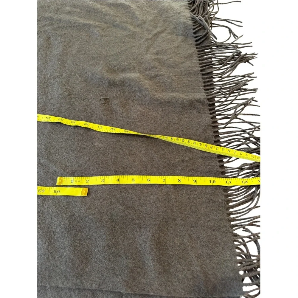 Country Field Tradition Brown Solid Wool Wrap Scarf, OS